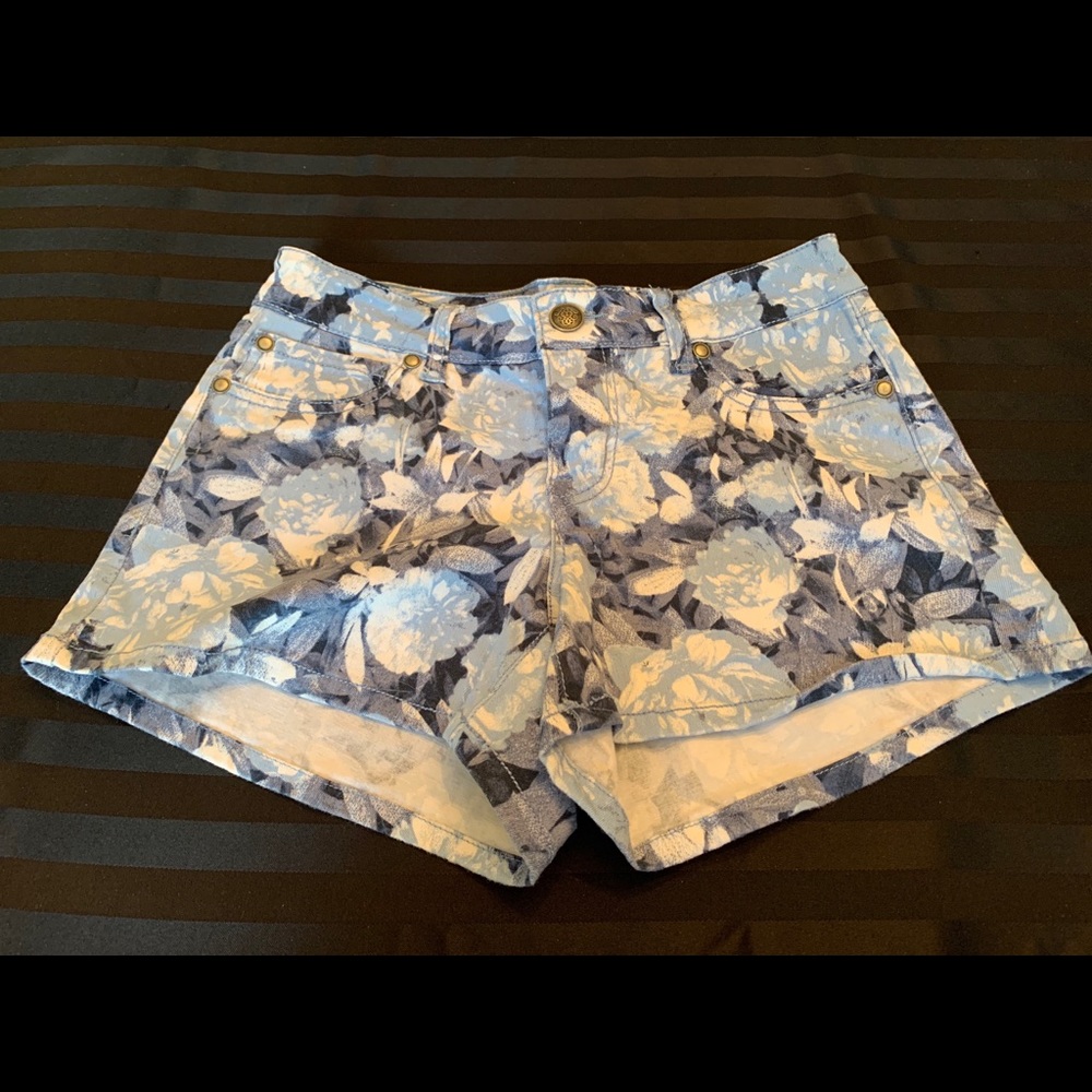 Jessica Simpson Floral Jean Shorts